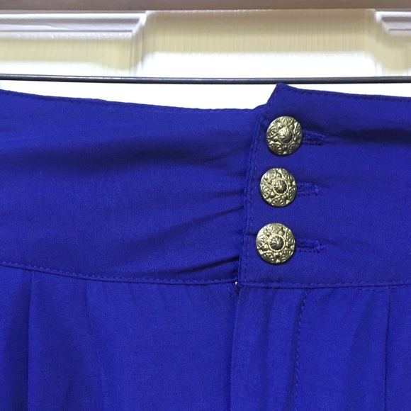 Vintage 80s High Waisted Purple Trousers - Picture 6 of 8